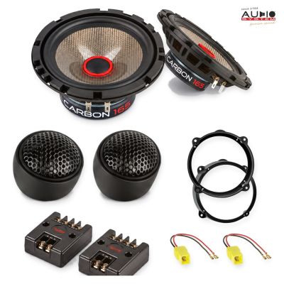 Pachet difuzoare Fiat Idea (ZFA350) 2005-2008 Audio System CARBON componente dedicate uși față