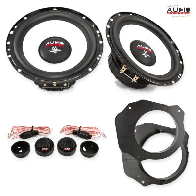 Pachet difuzoare Fiat Scudo 2007-2016 Audio System M-Series componente dedicate uși față