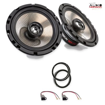 Pachet difuzoare Skoda Octavia I (1U) 1997-2000 Audio System CARBON coaxiale dedicate uși spate