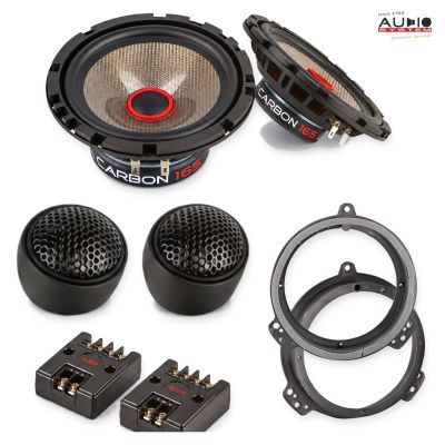 Pachet difuzoare Toyota Yaris 1999-2003 Audio System CARBON componente dedicate uși față