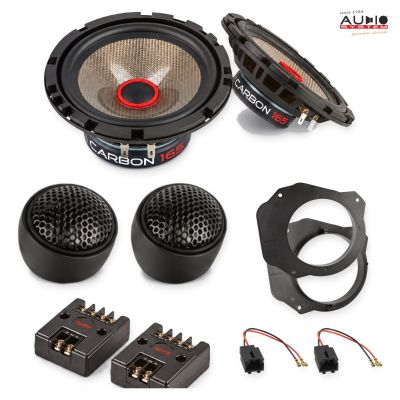 Pachet difuzoare Citroen Jumpy 2007-2016 Audio System CARBON componente dedicate uși față