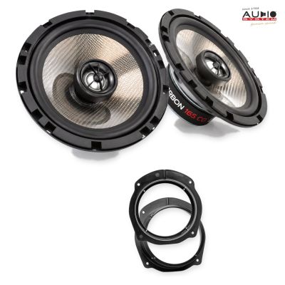 Pachet difuzoare Fiat Bravo (198) 2007-2014 Audio System CARBON coaxiale dedicate uși spate