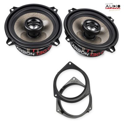 Pachet difuzoare Fiat Doblo (ZAF263) 2015-2022 Audio System CARBON coaxiale dedicate uși spate
