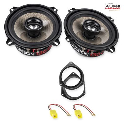 Pachet difuzoare Fiat Qubo (225) 2008-2015 Audio System CARBON coaxiale dedicate uși spate