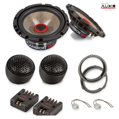 Pachet difuzoare Ford Fiesta (JA8/JR8) 2008-2012 Audio System CARBON componente dedicate uși față
