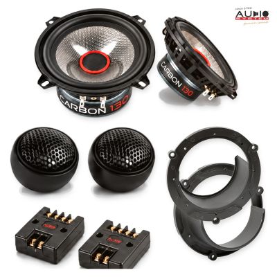 Pachet difuzoare Mazda 3 (BL) 2011-2013 Audio System CARBON componente dedicate uși față