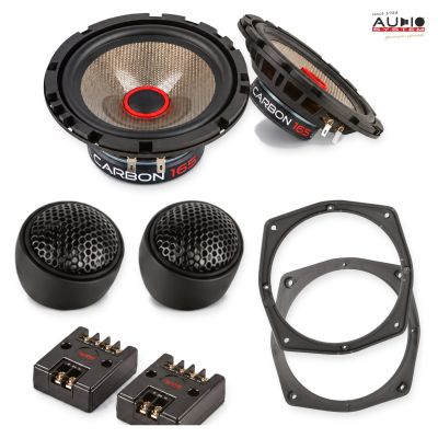 Pachet difuzoare Mitsubishi Pajero (V80) 2014-2018 Audio System CARBON componente dedicate uși față