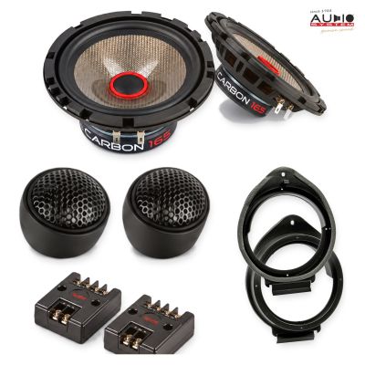 Pachet difuzoare Opel Mokka 2012-2020 Audio System CARBON componente dedicate uși față