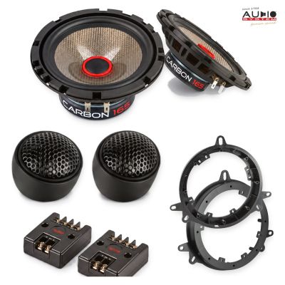 Pachet difuzoare Toyota Corolla 2001-2012 Audio System CARBON componente dedicate uși față