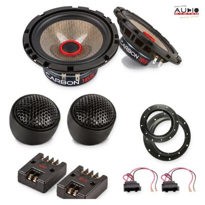 Pachet difuzoare VW Multivan (7H) 2009-2015 Audio System CARBON componente dedicate uși față
