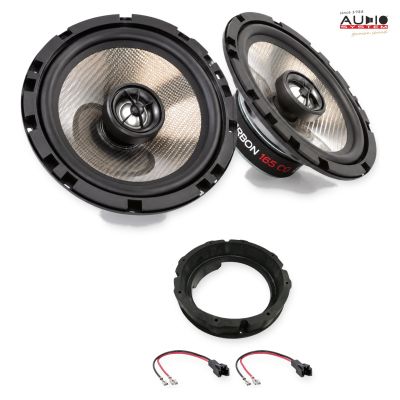 Pachet difuzoare Audi A3 (8V) 2016-2020 Audio System CARBON coaxiale dedicate uși spate